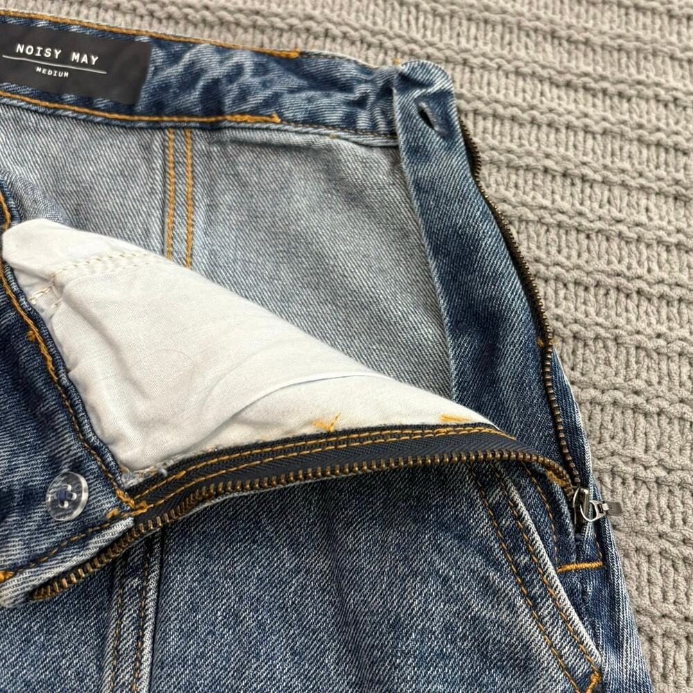 Noisy May Hanja Denim Midi Skirt Women’s Size Medium Western Cottagecore Boho - Picture 8 of 9
